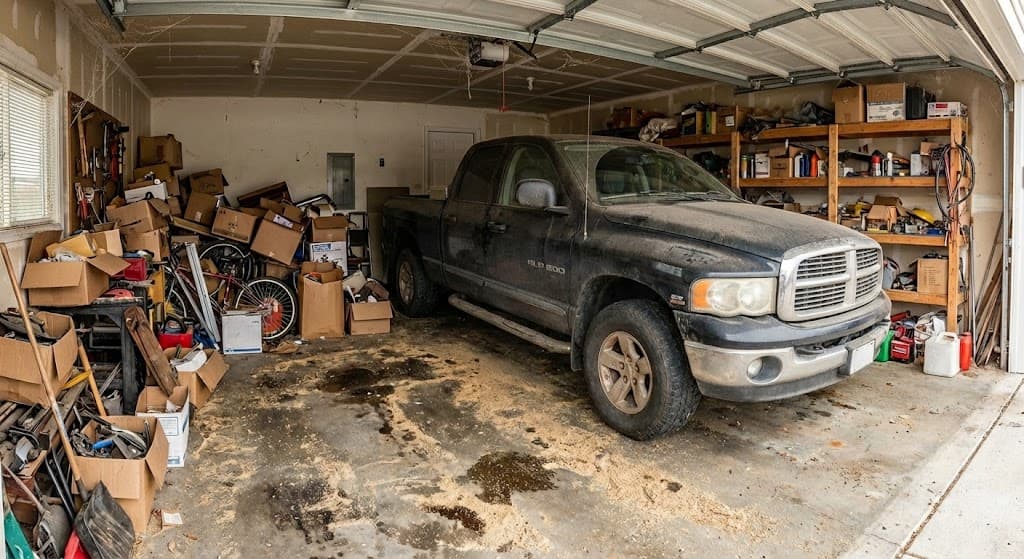 Cluttered Garage