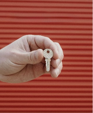 Secure storage facility gate with 24-hour video surveillance system